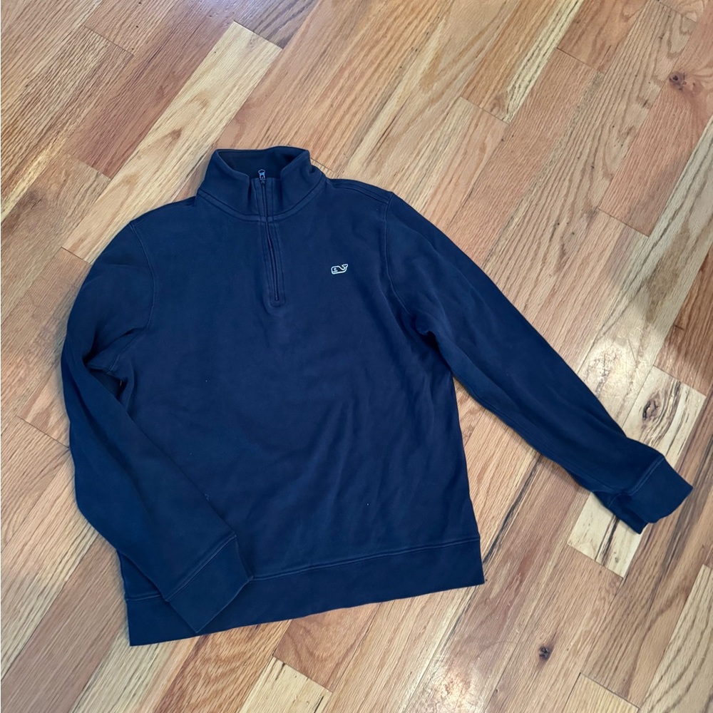 Vineyard Vines Boys Navy Blue Zip-Up Sweater